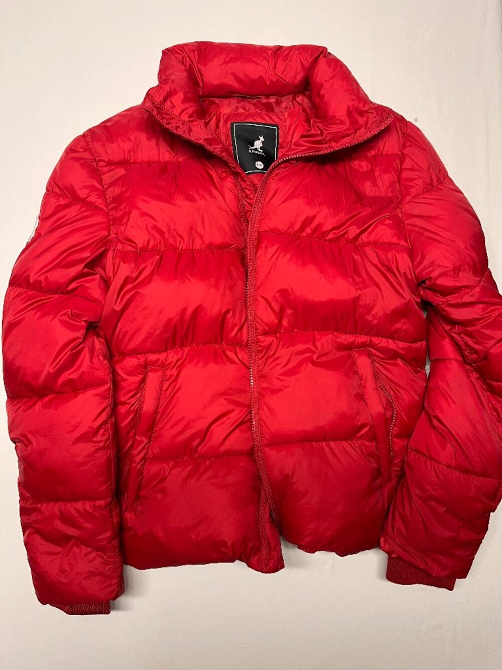 Kangol Classic Red Heavy Puffer Jacket Streetwear - Unisex Small